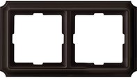 Рамка 2 поста, для горизонтального/вертикального монтажа, коричневый