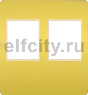 FD04318OB-A Монтажная плата для 2-го инф. разъема RJ-45 (цвет bright gold бежев)