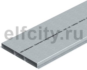 Кабельный канал для заливки в стяжку EUK 2000x250x28 мм (сталь)