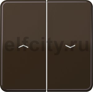 Клавиши для выключателя управления жалюзи 509VU и кнопки 539VU; коричневые