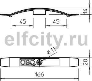 Кабельный зажим 2x5 NYM3x1,5