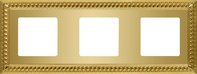 FD01233OB Рамка на 3 поста, цвет bright gold