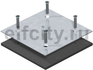 Заглушка для монтажного отверстия Telitank 100x100x3 мм (сталь)