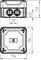 Распределительная коробка T60, 114x114x57, высокая крышка