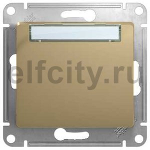 GLOSSA Нажимная КНОПКА с табличкой, сх.1, механизм, ТИТАН