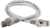ITK Коммутационный шнур (патч-корд), кат.6А S/FTP, LSZH, 2м, серый