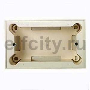 Цоколь для открытой установки на 4 модуля, без рамки, серия Zenit, цвет альпийский белый