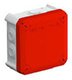 Распределительная коробка T60, 114x114x57, красная крышка