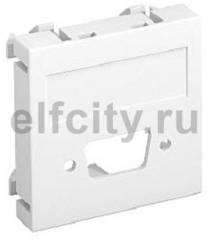 Мультимедийная рамка VGA/D-Sub9 Modul45 (серебристый)