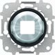 Накладка для механизмов зарядного устройства USB, арт.8185, серия SKY Moon, кольцо чёрное стекло