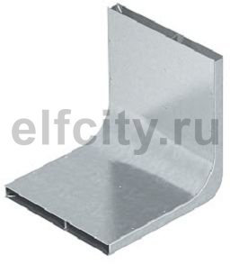 Вертикальный угол 90° кабельного канала EUK 350x28/3 секц. (сталь)