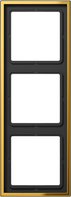 Рамка 3-кратная; металл цвета золота