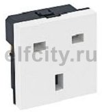 Розетка британского стандарта BS 250 В, 13A (белый)