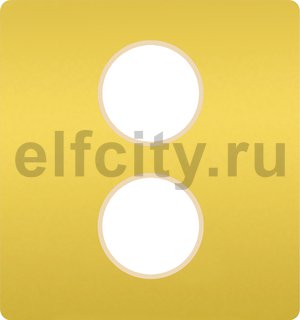 FD04316OR-A Монтажная плата для механизмов с двумя коннекторами, цвет real gold ,беж