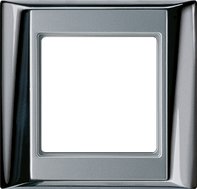 Рамка 1-кратная для серии Aplus; полированный хром-алюминий