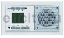 Радиоприемник, запоминает 6-ть FM станций, со встроенным МР-плеером для микро SD, компектуется ИК пультом и рамкой, белый