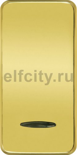 FD04313OR Клавиша узкая с подсветкой, цвет real gold