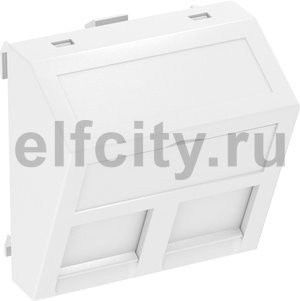Корпус компьютерной розетки Modul45 тип A (наклонный) 45x45 мм (белый)