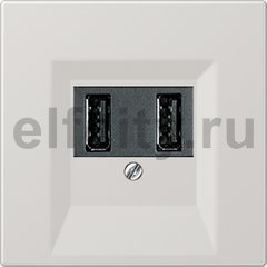 Зарядное USB устройство на два выхода , 2х750 мА / 1х1500 мА, светло-серый