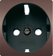 FD04335GR-M Обрамление розетки 2к+з, цвет graphite, черный