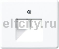 Крышка для сдвоенной телефонной и компьютерной розетки UAE; белая
