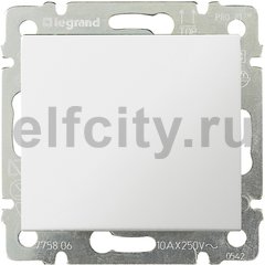 Valena Выключатель 1-клав. 10А 250В~ бел.