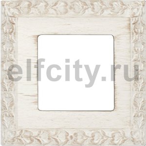 FD01221BD Рамка на 1 пост гор/верт, цвет white decape