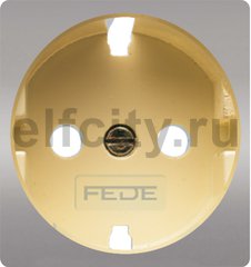 FD04335CB-A Обрамление розетки 2к+з,цвет bright chrome, беж