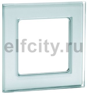 Рамка 1 пост, прозрачное стекло