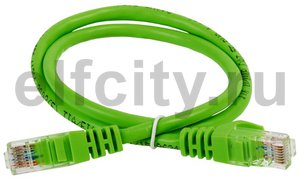 ITK Коммутационный шнур (патч-корд), кат.5Е UTP, 1,5м, зеленый
