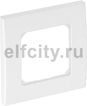 Рамка одинарная для устройств 50 мм 84x84 мм (белый)
