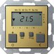 Термостат для электрического подогрева пола 230 В~ 8А , с таймером, функцией охлаждения и выносным датчиком, латунь