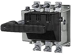 РАЗЪЕДИНИТЕЛЬ 3-ПОЛЮСА I=1000A, U=690V, ПЕРЕДНИЙ ПОВОРОТНЫЙ МЕХАНИЗМ С ЧЕРНОЙ РУКОЯТКОЙ