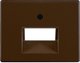 Центральная панель для UAE/E-DAT Design/Telekom розетка ISDN, Arsys, цвет: коричневый, глянцевый