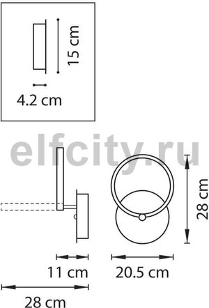 Настенный светильник Lightstar Breve 749612