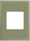 FD01611GO Рамка прямоугольная на 1 пост гор./верт., цвет green olive