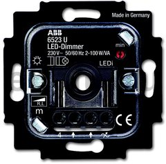 Механизм светорегулятора LED, поворотный, 2-100 Вт/ВА