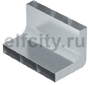 Вертикальный угол 90° кабельного канала EUK 350x48/3 секц. (сталь)