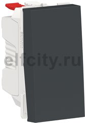 Unica Modular Выключатель 1-клав., сх. 1, 10 A, 250 В, 1 модуль, антрацит