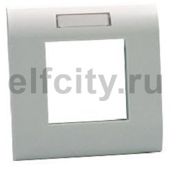 Декоративная рамка S990 для боксов Telitank одинарная (серебристый)