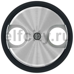 Накладка для TV-R розетки, серия SKY Moon, кольцо чёрное стекло