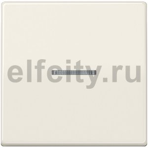 Клавиша для выключателя с окошком для подсветки; термопласт; слоновая кость