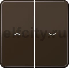 Клавиши для выключателя управления жалюзи 509VU и кнопки 539VU; коричневые