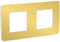 Unica Studio Рамка 2-ная, золото/белый