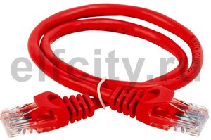ITK Коммутационный шнур (патч-корд), кат.5Е UTP, 5м, красный