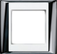 Рамка 1-кратная для серии Aplus; полированный хром-белый