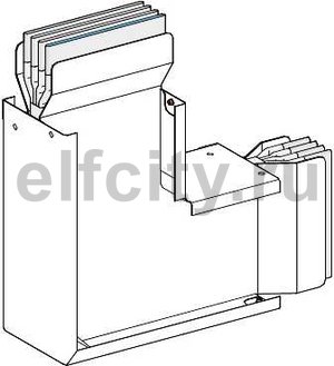 СЕКЦИЯ УГЛОВАЯ НА РЕБРО, 3L+N+PER, Cu, 5000А