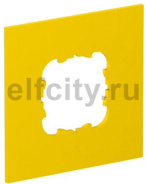 Накладка блока питания VH для монтажа устройств, 95x95 мм (желтый)