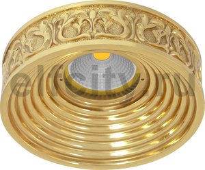 FD1055ROB Круглый точечный светильник EMPORIO из латуни, блестящее золото