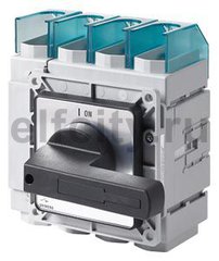 ГЛАВНЫЙ КОНТРОЛЬНЫЙ ВЫКЛЮЧАТЕЛЬ 4-ПОЛЮСА IU=160A, P/AC-23A AT 400V=75KW FRONT MOUNTING FOUR-HOLE MOUNTING ROTARY ACTUATOR BLACK